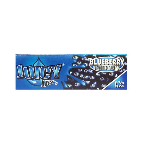 Juicy Jay's 1¼" Papers - Blueberry - Box of 24 | Jupiter Grass