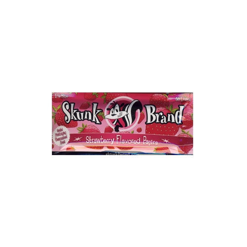 Skunk Strawberry Flavored Papers 1 1/4 - Whole Box | Jupiter Grass