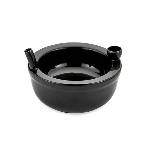 Premium Roast & Toast Ceramic Cereal Bowl W/ Pipe - Black | Jupiter Grass