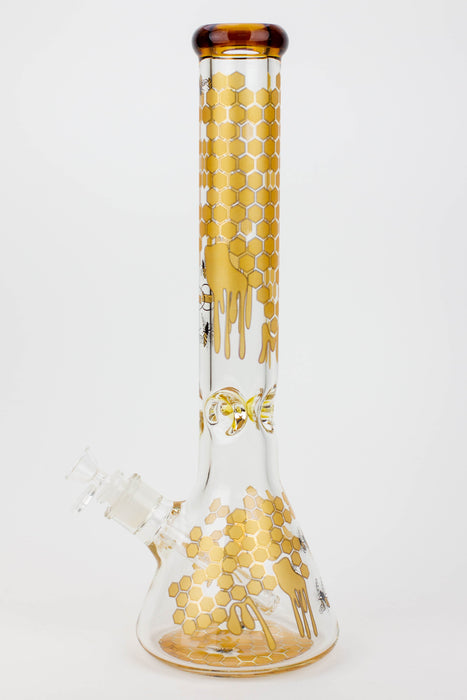 16" Soul Glass Bee 9mm Beaker Bong | Jupiter Grass