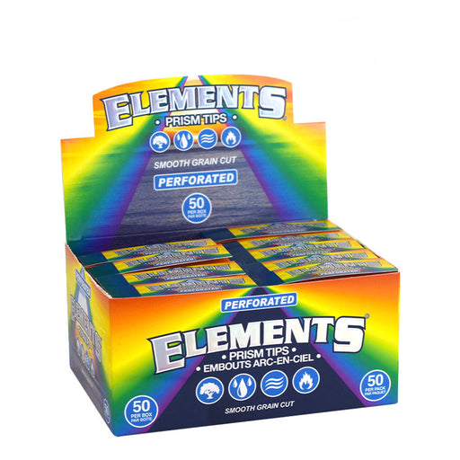 ELEMENTS | Rainbow Prism Perforated Tips-Box of 50 | Jupiter Grass