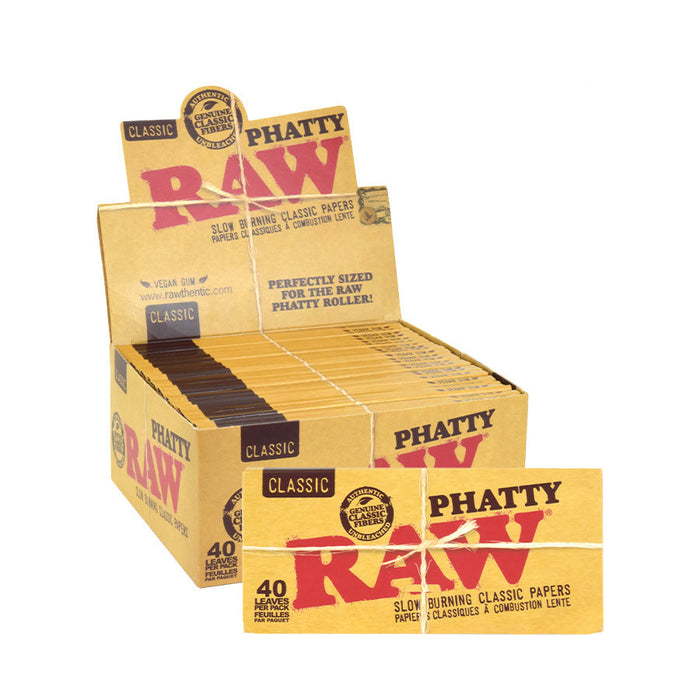 RAW | Classic Natural Unrefined Hemp Rolling Papers – Phatty King Size | Jupiter Grass