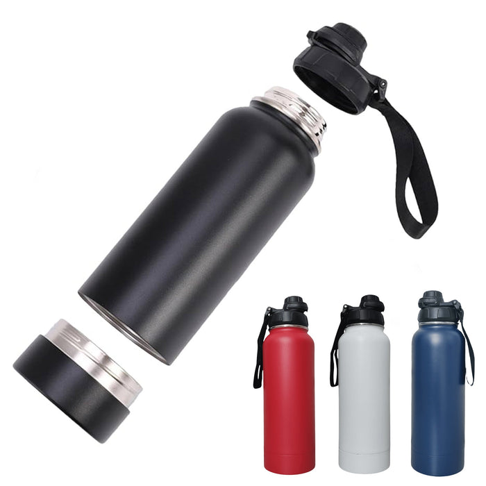 720ml Thermos Bottle with Lid & Carabiner – Dual Function Hidden Compartment [SMKZ-148] | Jupiter Grass