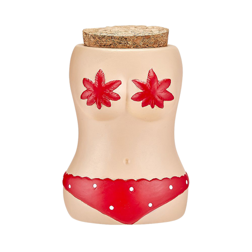 BIKINI STASH JAR W/ RED BIKINI | Jupiter Grass