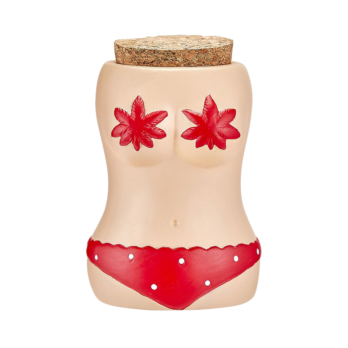 BIKINI STASH JAR W/ RED BIKINI | Jupiter Grass