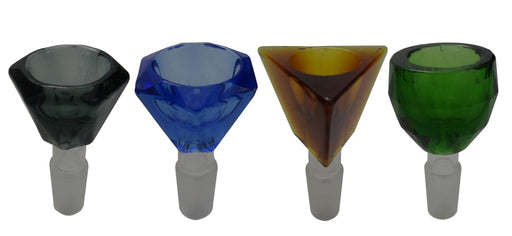 Diamond Style Glass On Glass Bowl - 14MM