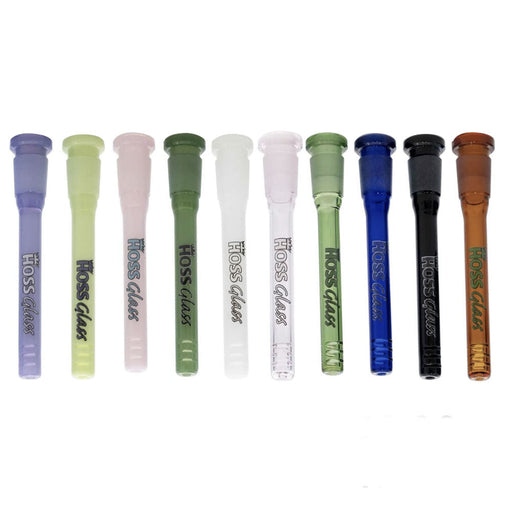 Hoss Glass | 5.5" Full Colour Downstem diffuser with cuts [YX10C] | Jupiter Grass