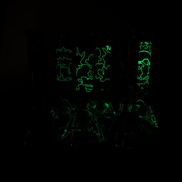 7.5" Glow-in-the-Dark PK Cartoon Beaker Bong – [PIP880] | Jupiter Grass