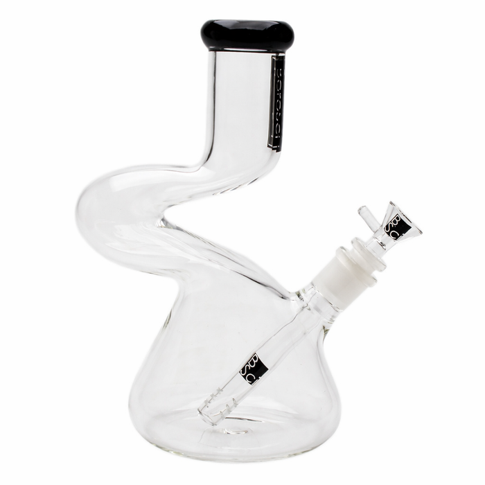 BoroSci | 9" Loop Beaker Glass Bong (Black)