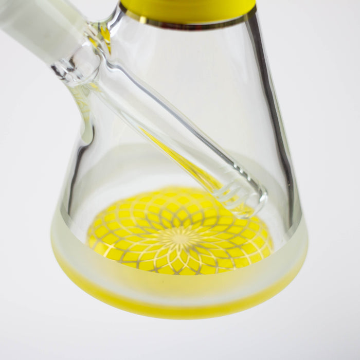 Blueberry-12 inch Mandala Base Sandblasted Beaker [ST014] | Jupiter Grass