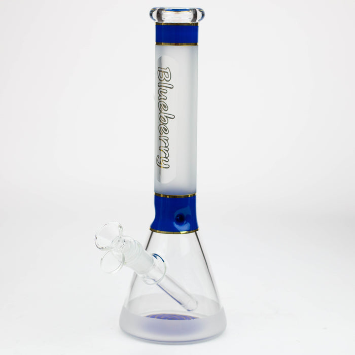 Blueberry-12 inch Mandala Base Sandblasted Beaker [ST014] | Jupiter Grass