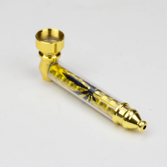 Metal Pipe Sparkle with Gold leaf Design Box of 24 [HX255K-1 Gold] | Jupiter Grass