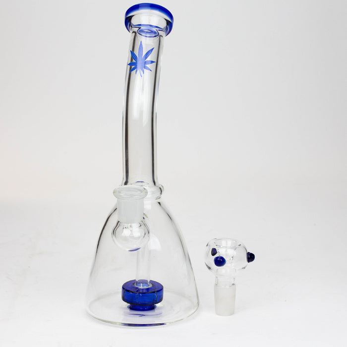 10" bent neck tire diffuser glass bong | Jupiter Grass
