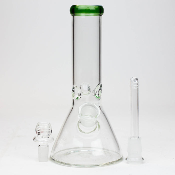 8" Classic beaker glass water bong | Jupiter Grass