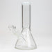 8" Classic beaker glass water bong | Jupiter Grass