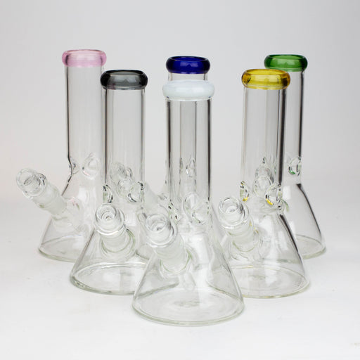 8" Classic beaker glass water bong | Jupiter Grass