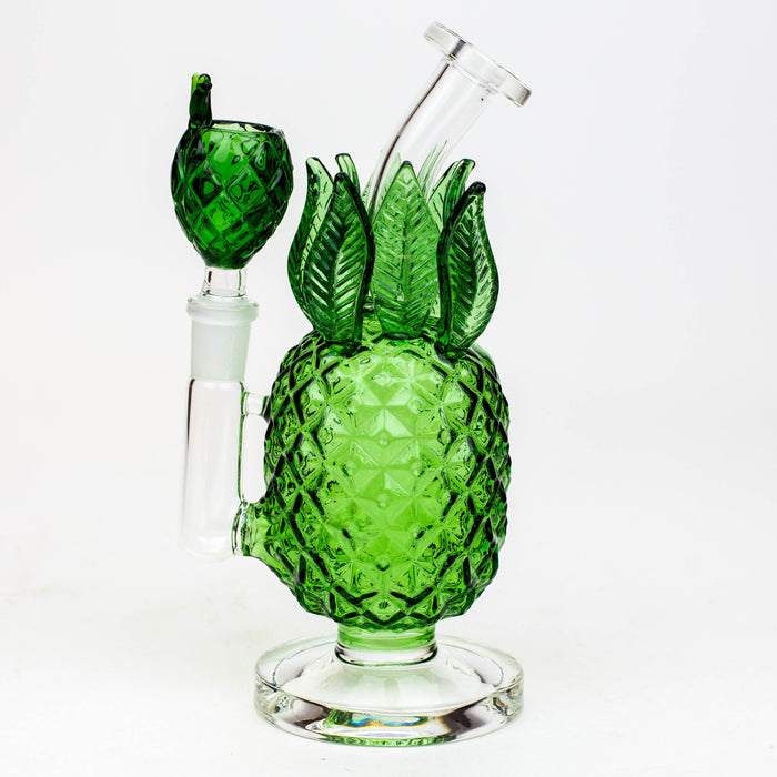7.5" Pineapple glass water bong | Jupiter Grass