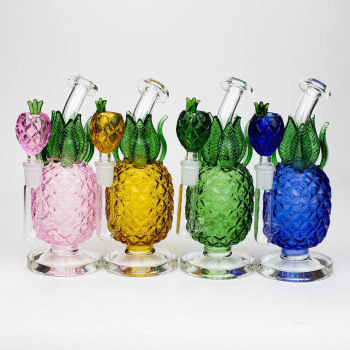 7.5" Pineapple glass water bong | Jupiter Grass