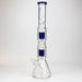 19" SPARK 7 mm double percolator glass water bong | Jupiter Grass