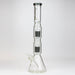 19" SPARK 7 mm double percolator glass water bong | Jupiter Grass