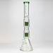 19" SPARK 7 mm double percolator glass water bong | Jupiter Grass