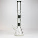 19" SPARK 7 mm double percolator glass water bong | Jupiter Grass