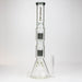 19" SPARK 7 mm double percolator glass water bong | Jupiter Grass