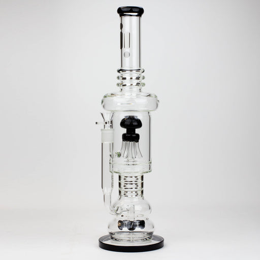 19" Infyniti 7mm flower Diff. and Reverse percolator glass bong | Jupiter Grass