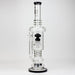 19" Infyniti 7mm flower Diff. and Reverse percolator glass bong | Jupiter Grass