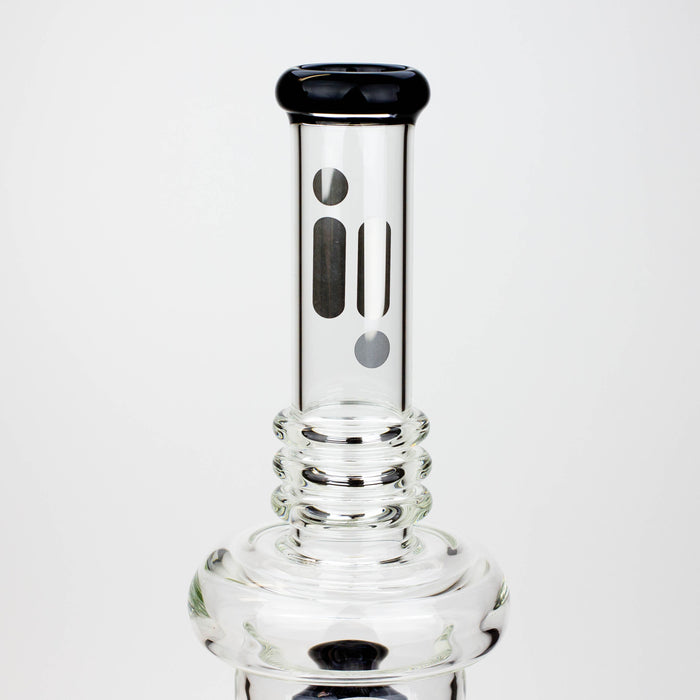 19" Infyniti 7mm flower Diff. and Reverse percolator glass bong | Jupiter Grass