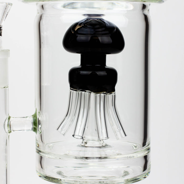 19" Infyniti 7mm flower Diff. and Reverse percolator glass bong | Jupiter Grass