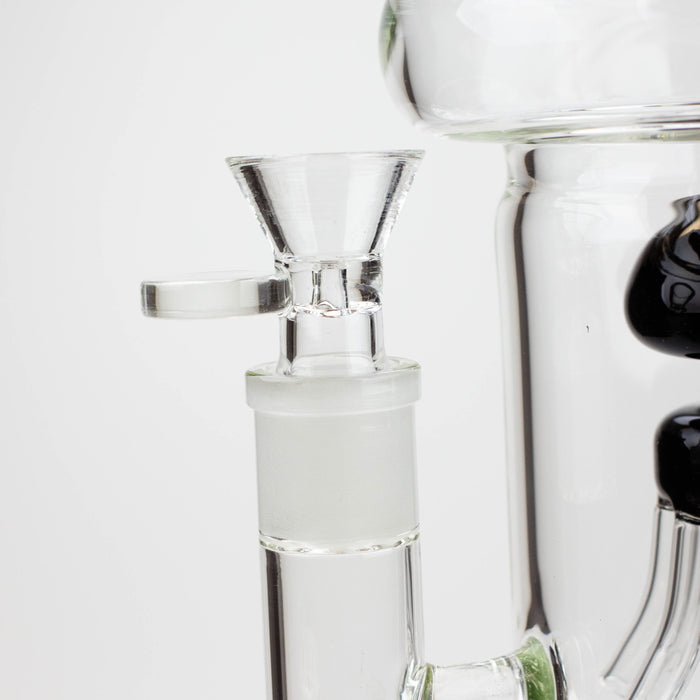 19" Infyniti 7mm flower Diff. and Reverse percolator glass bong | Jupiter Grass