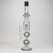 18.5" Infyniti Double ring glass water bong | Jupiter Grass