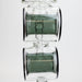 18.5" Infyniti Double ring glass water bong | Jupiter Grass
