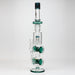 18.5" Infyniti Double ring glass water bong | Jupiter Grass