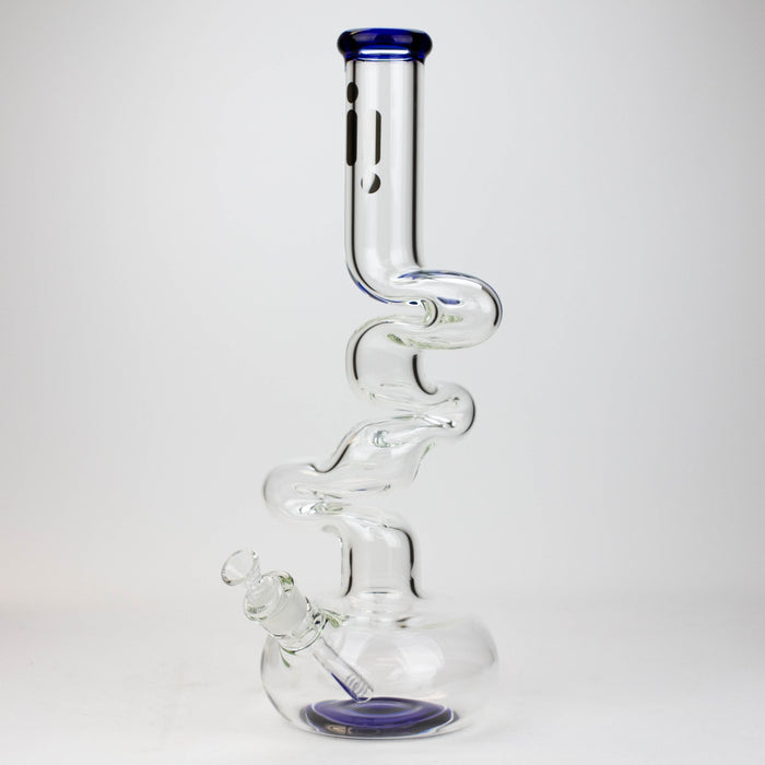 17.5" Infyniti 7mm kink zong glass bong | Jupiter Grass