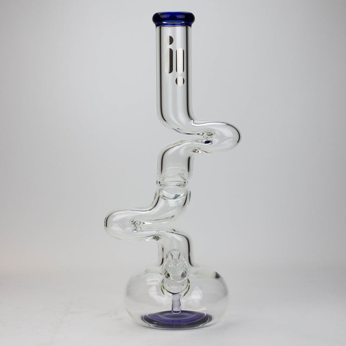 17.5" Infyniti 7mm kink zong glass bong | Jupiter Grass