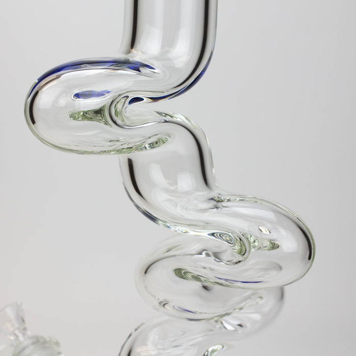 17.5" Infyniti 7mm kink zong glass bong | Jupiter Grass