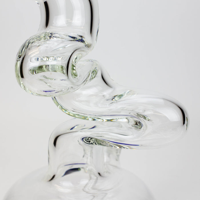 17.5" Infyniti 7mm kink zong glass bong | Jupiter Grass