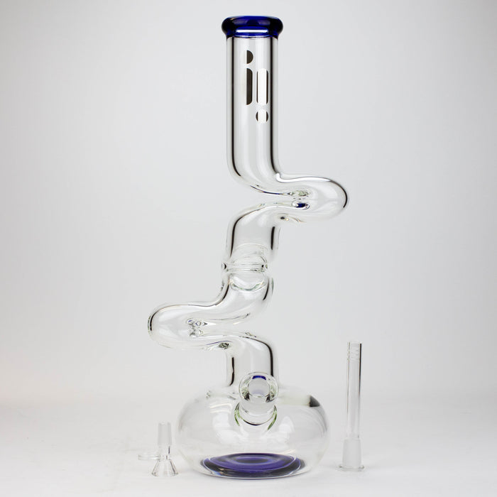 17.5" Infyniti 7mm kink zong glass bong | Jupiter Grass