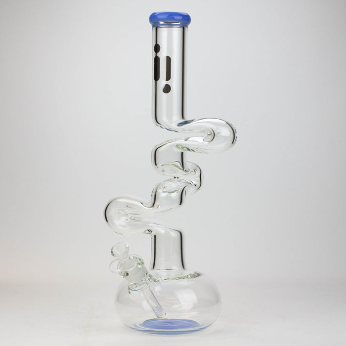 17.5" Infyniti 7mm kink zong glass bong | Jupiter Grass