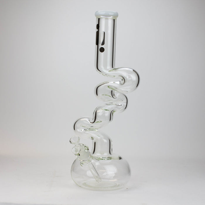 17.5" Infyniti 7mm kink zong glass bong | Jupiter Grass