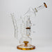 13" Infyniti Coil, dual honeycome and flower diffuser glass recycler bong | Jupiter Grass