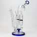 13" Infyniti Coil, dual honeycome and flower diffuser glass recycler bong | Jupiter Grass