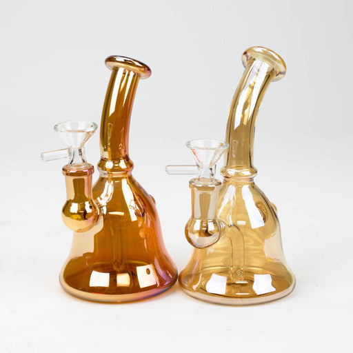 6" fixed 3 hole diffuser bell Metallic tinted bubbler [V16] | Jupiter Grass
