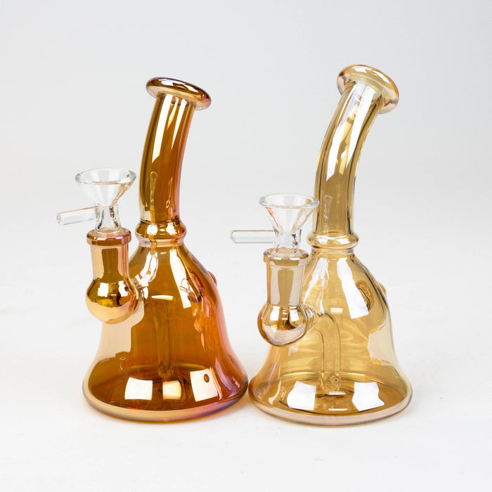 6" fixed 3 hole diffuser bell Metallic tinted bubbler [V16] | Jupiter Grass