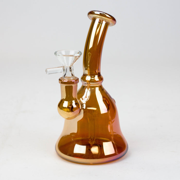6" fixed 3 hole diffuser bell Metallic tinted bubbler [V16] | Jupiter Grass