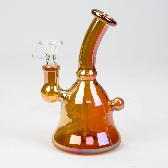 6" fixed 3 hole diffuser bell Metallic tinted bubbler [V16] | Jupiter Grass