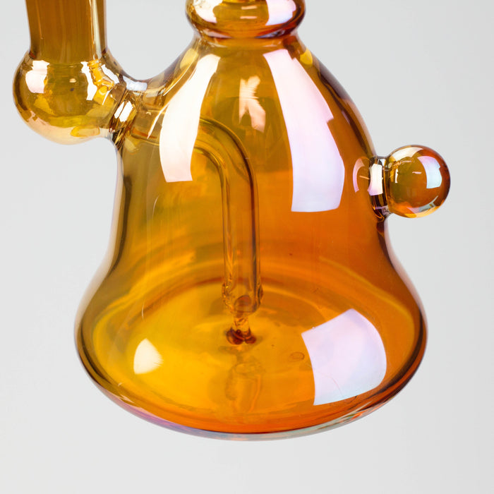 6" fixed 3 hole diffuser bell Metallic tinted bubbler [V16] | Jupiter Grass