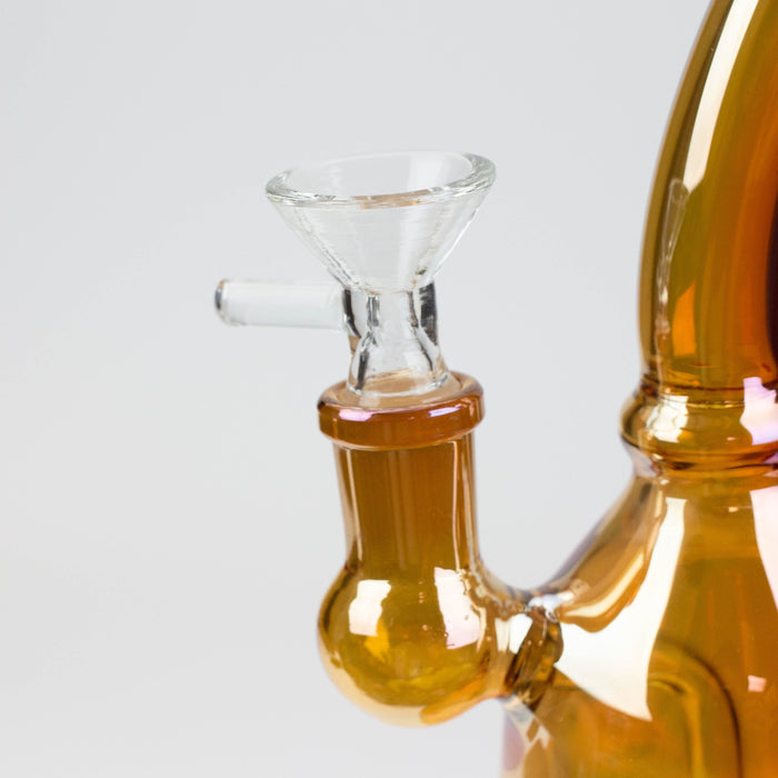 6" fixed 3 hole diffuser bell Metallic tinted bubbler [V16] | Jupiter Grass